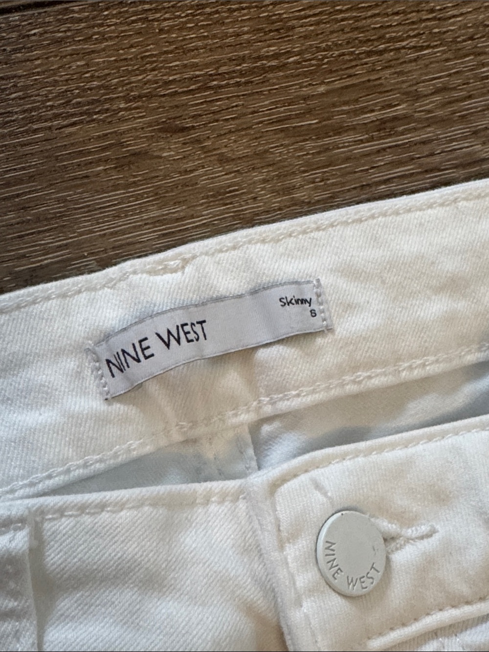Nine west white skinny jeans 6 - Picture 4 of 5
